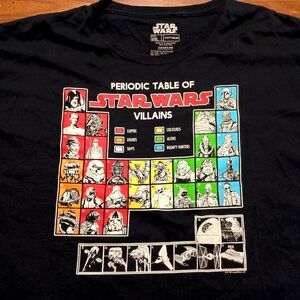 STAR WARS VILLAINS T-SHIRT - 2XL // Movie Science Table Fun Tee Shirt